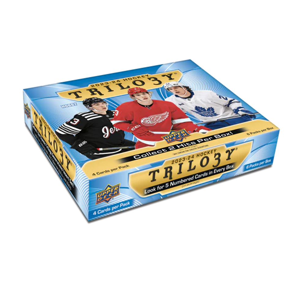 2023-24 Upper Deck Trilogy Hockey Hobby Box - Premium NHL Trading Cards Collection for Collectors & Fans - Perfect for Trading, Gifting & Display