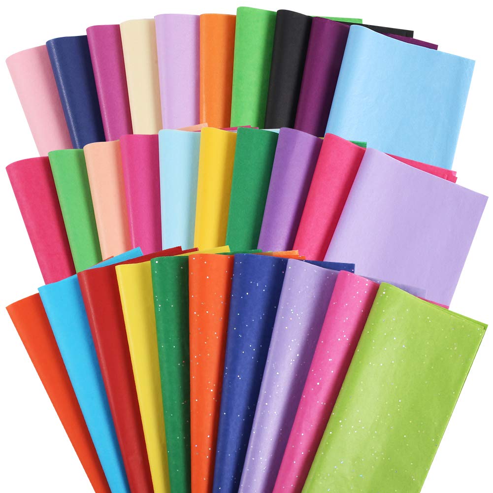 150 Sheets Rainbow Wrapping Tissue Paper - 14x20 Inch Colorful Gift Wrap for Bags, Boxes & Party Decorations | Perfect for Birthdays, Weddings & Holiday Presents