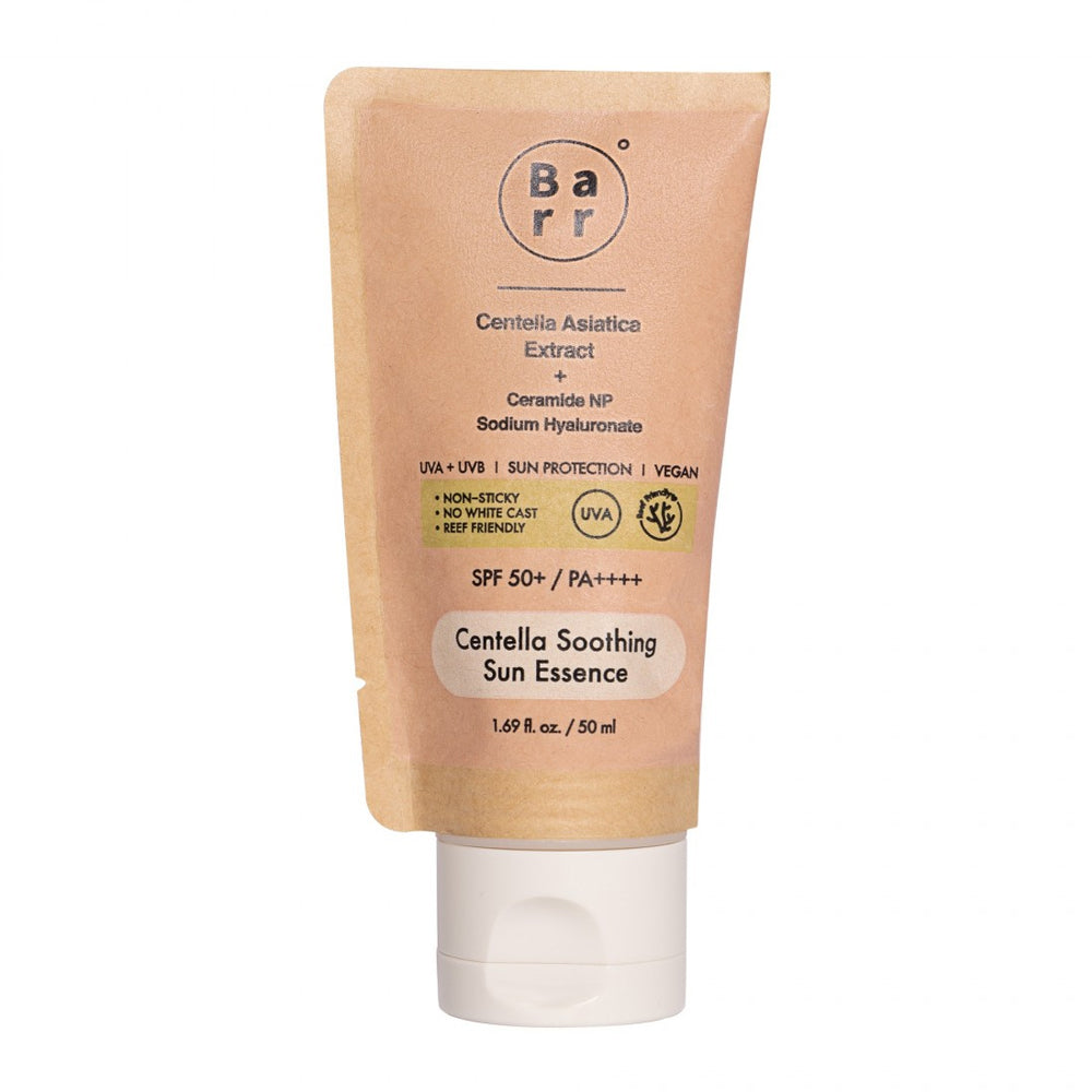 BARR Centella Soothing Sun Essence SPF 50ml - Korean Skincare for Sensitive Skin, Daily Sun Protection & Hydration - Perfect for Outdoor Activities & Travel