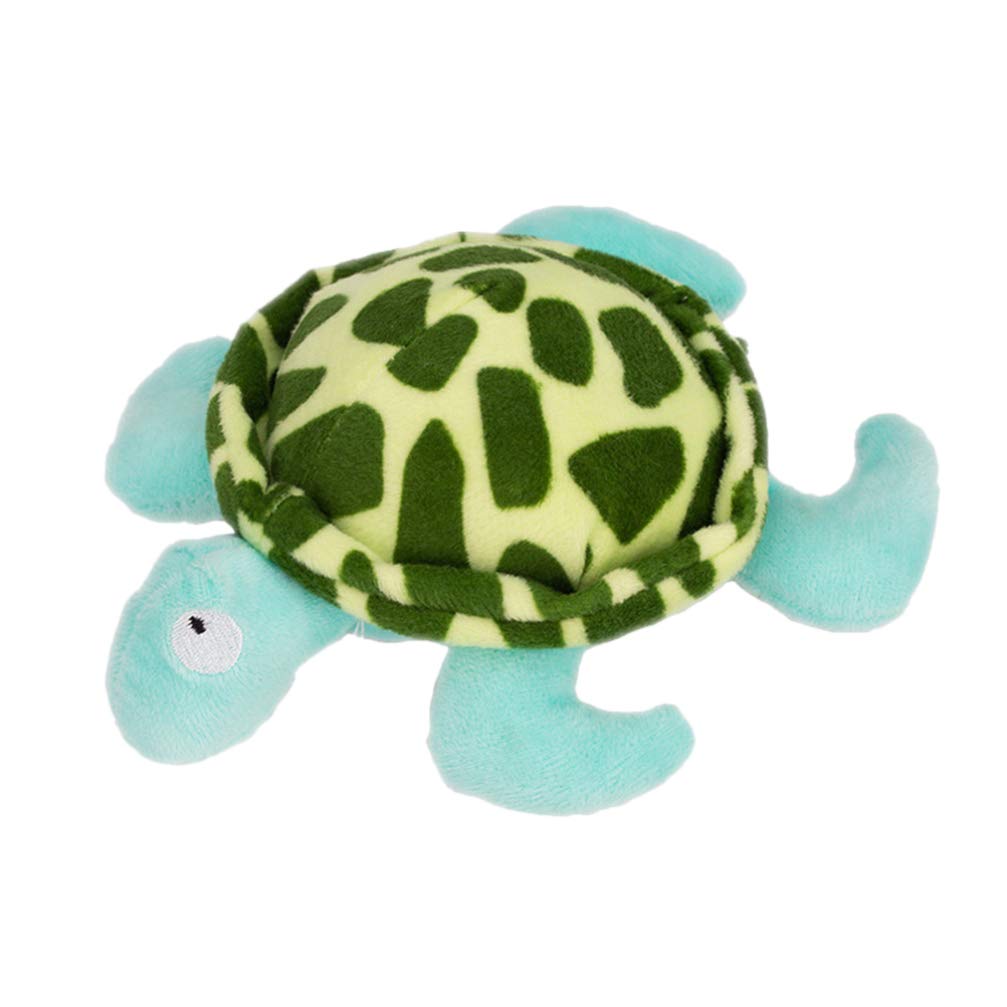 Balacoo Small Dog Chew Toys - Turtle Shaped Puppy Teething Toys with Squeaker, Durable Biting Plush for Puppies & Comfort Pet Toy - Perfect for Teething Relief, Playtime & Anxiety Relief
