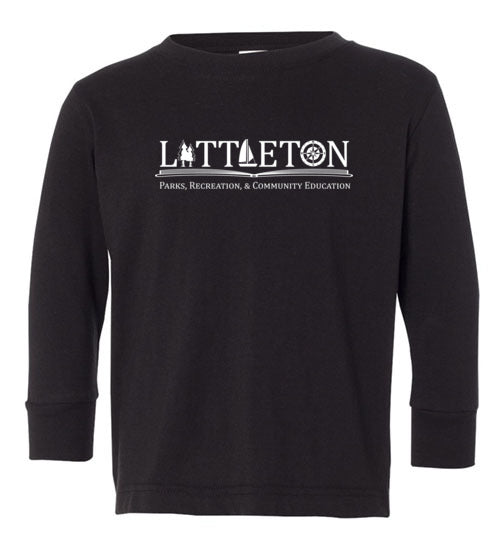 Littleton Park & Rec Toddler Long Sleeve T-Shirt - Soft Cotton Kids Shirt for Boys & Girls - Perfect for Playdates, Preschool & Outdoor Activities