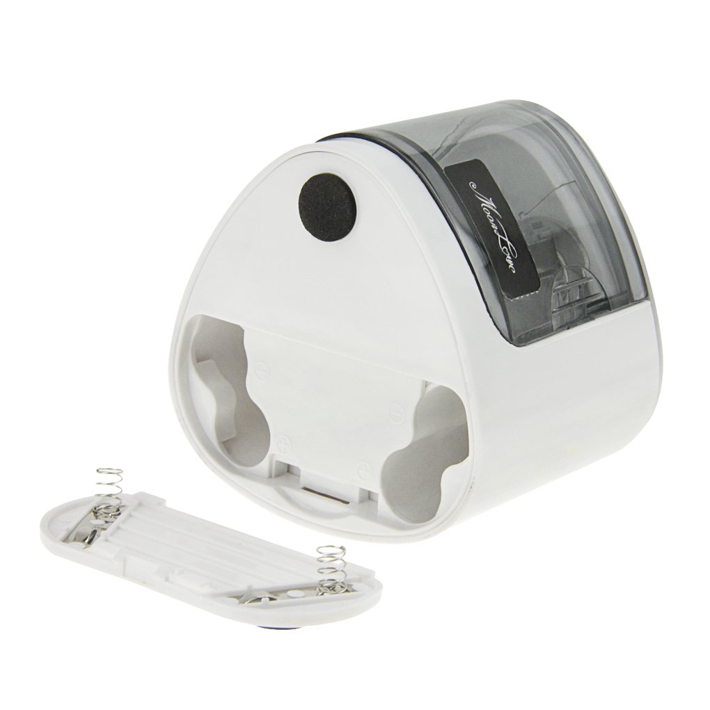 Electric Pencil Sharpener - Battery Operated Automatic Pencil Sharpener for Kids, Adults & Artists - Silver Office Pencil Cutter (Batteries Not Included) | Perfect for School, Office, Art Studio & Home Use