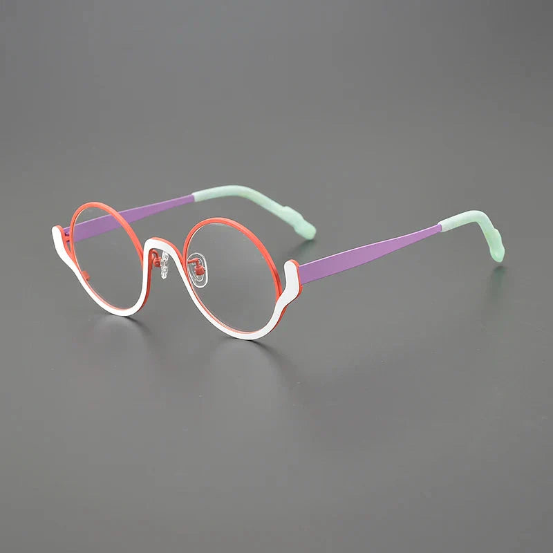 Ollie Small Round Titanium Glasses Frame - Lightweight & Durable Eyewear for Men & Women | Perfect for Reading, Driving & Fashion Accessories