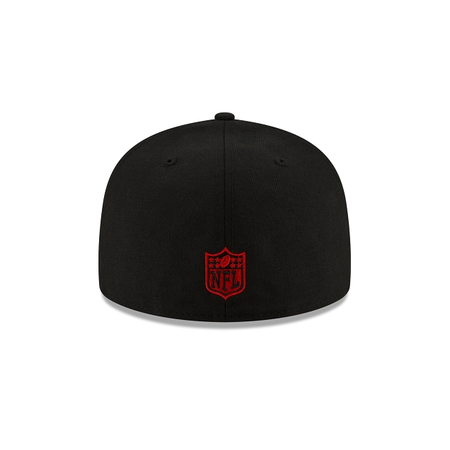 Atlanta Falcons Just Don Black NFL 59FIFTY Fitted Hat for Men - Official Licensed Snapback Cap for Football Games & Streetwear Fashion