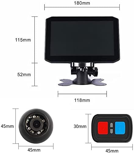 VSYSTO 7.0'' Truck Backup Camera System - 4 Channel HD 1080P Front, Side & Rear View Camera Kit with GPS, Night Vision for Semi Trucks, Trailers, RVs - Parking Monitoring & Safety Driving Assistance