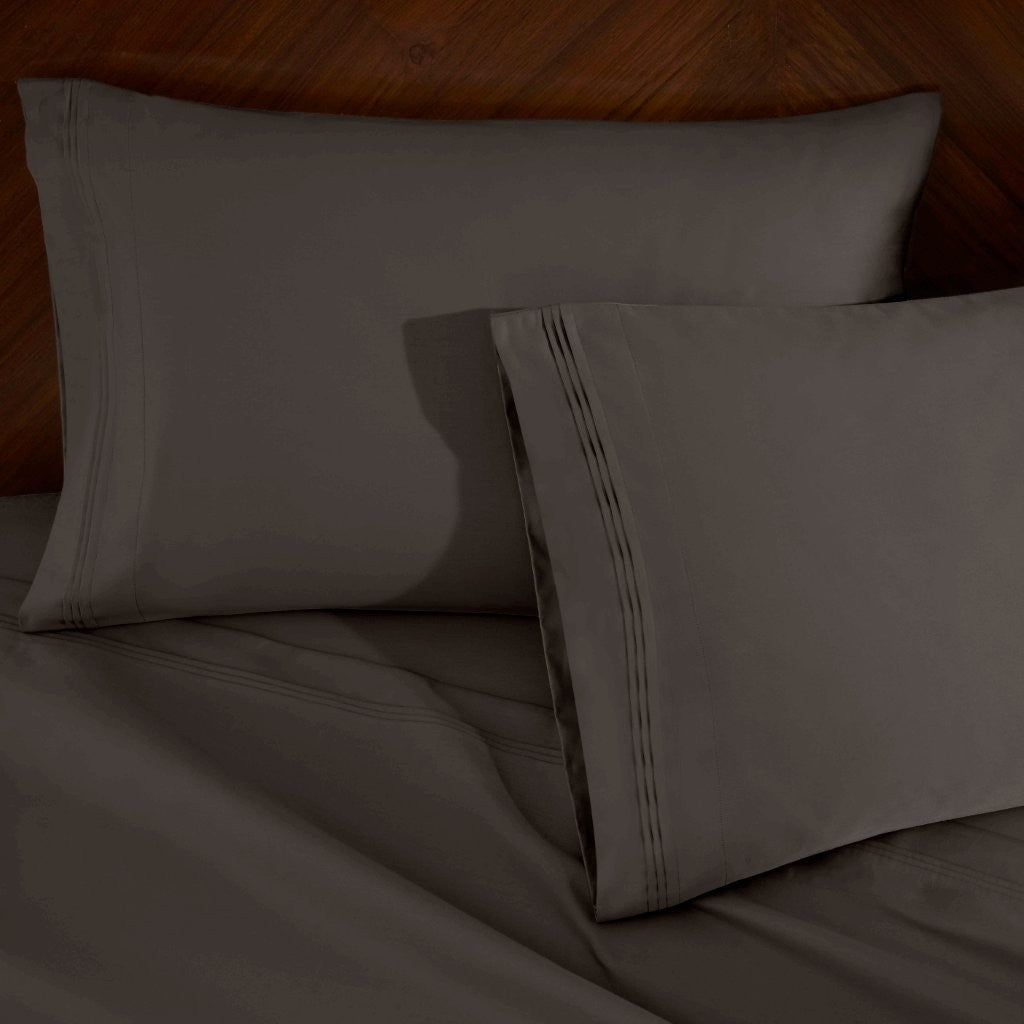 1000 Thread Count Egyptian Cotton Bed Sheet Set - Super Soft Luxury Sheets for Olympic Queen Size Bed - Perfect for Home, Hotel & Guest Room Comfort