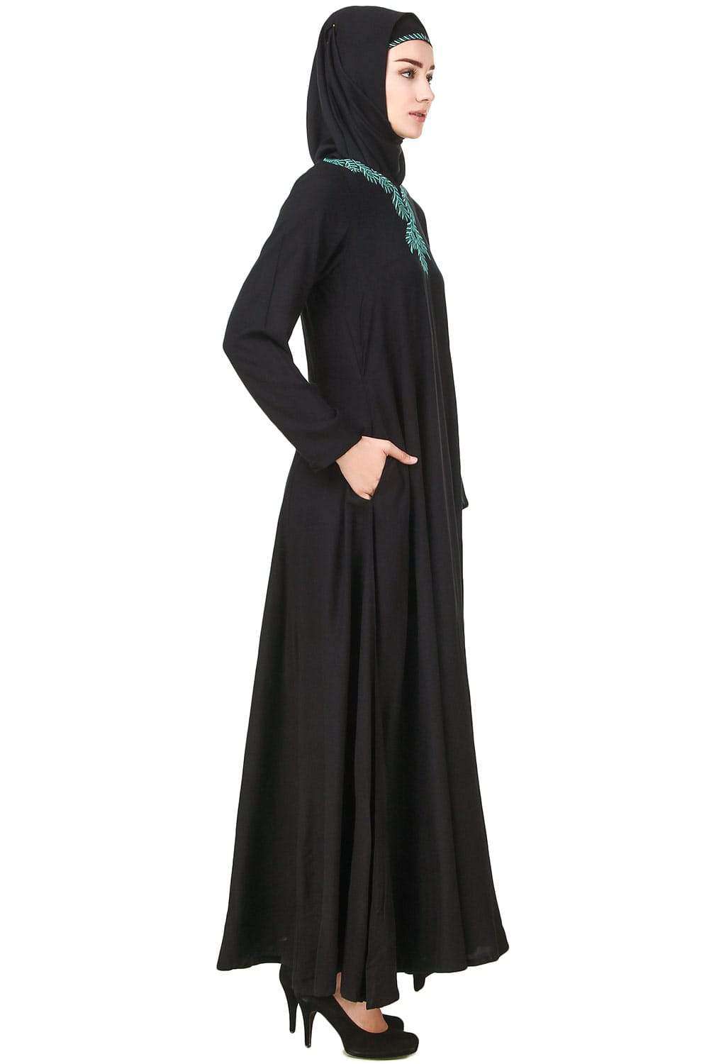 Elegant Izma Rayon Abaya Dress for Women - Modest Islamic Prayer Gown - Perfect for Eid, Mosque, and Special Occasions
