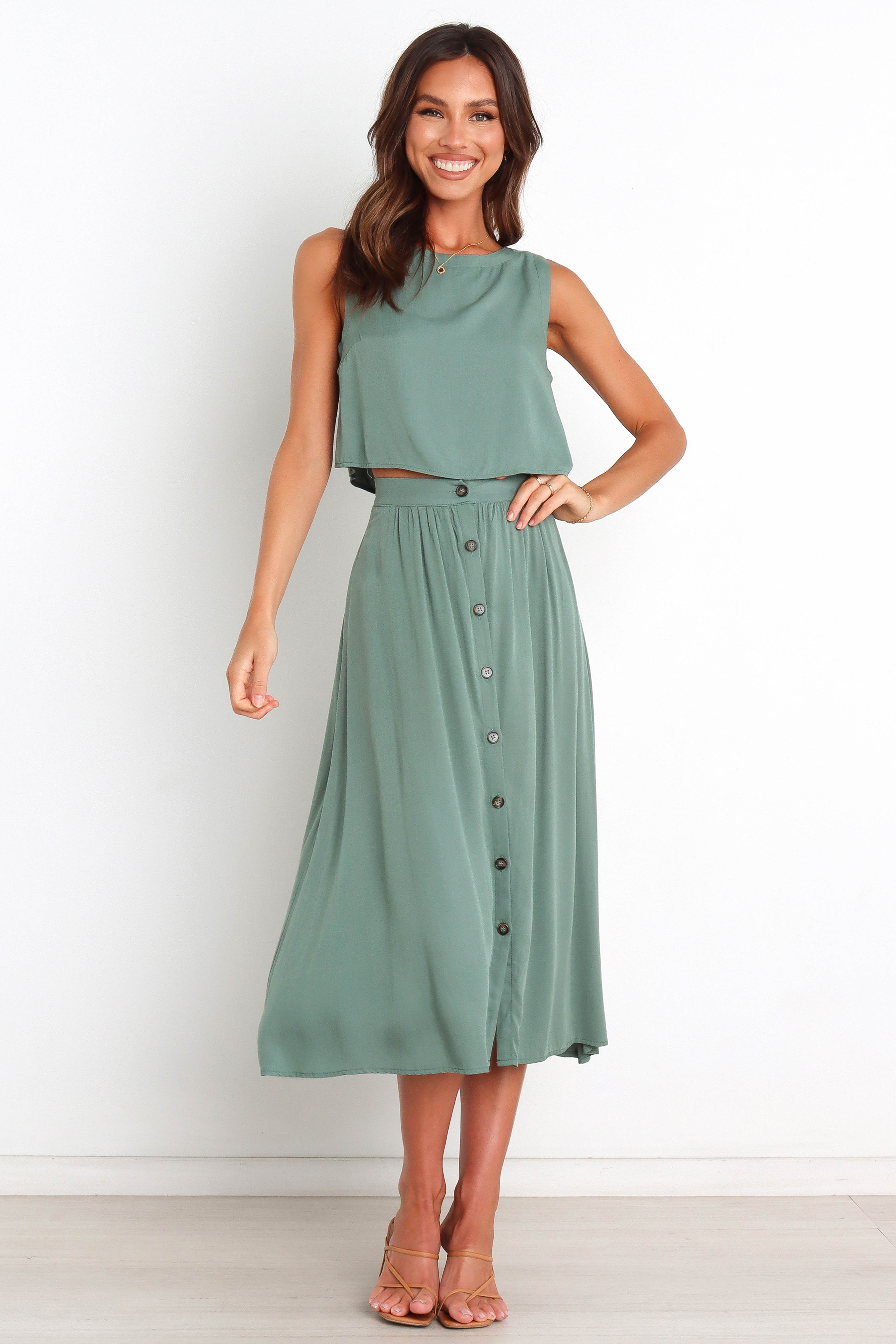 Ava Top Green - Women's Fashion Blouse for Casual Wear, Office & Party | Soft & Comfortable Summer Tops