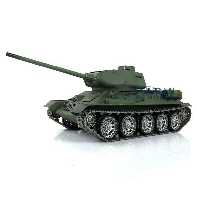 Henglong 3909 1/16 Scale Soviet T34-85 RC Tank with Infrared Battle System, Smoke Effect, 360° Rotating Metal Turret & Barrel Recoil - Ready-to-Run US Stock - Perfect for Military Enthusiasts, Collectors & RC Battle Competitions
