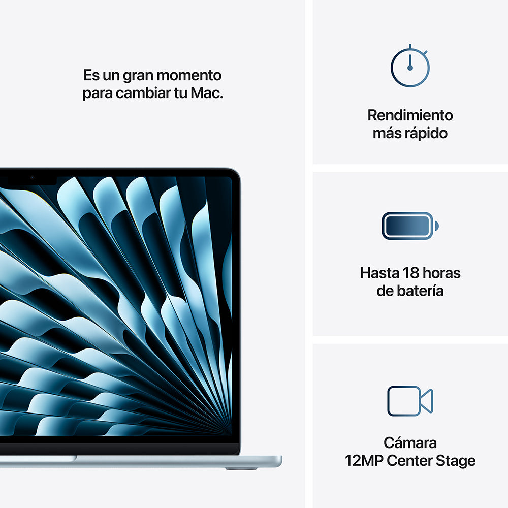 Apple MacBook Air 13-inch with M4 Chip - 10-Core CPU & 10-Core GPU, 512GB SSD, Sky Blue - Perfect for Work, Study & Creative Projects