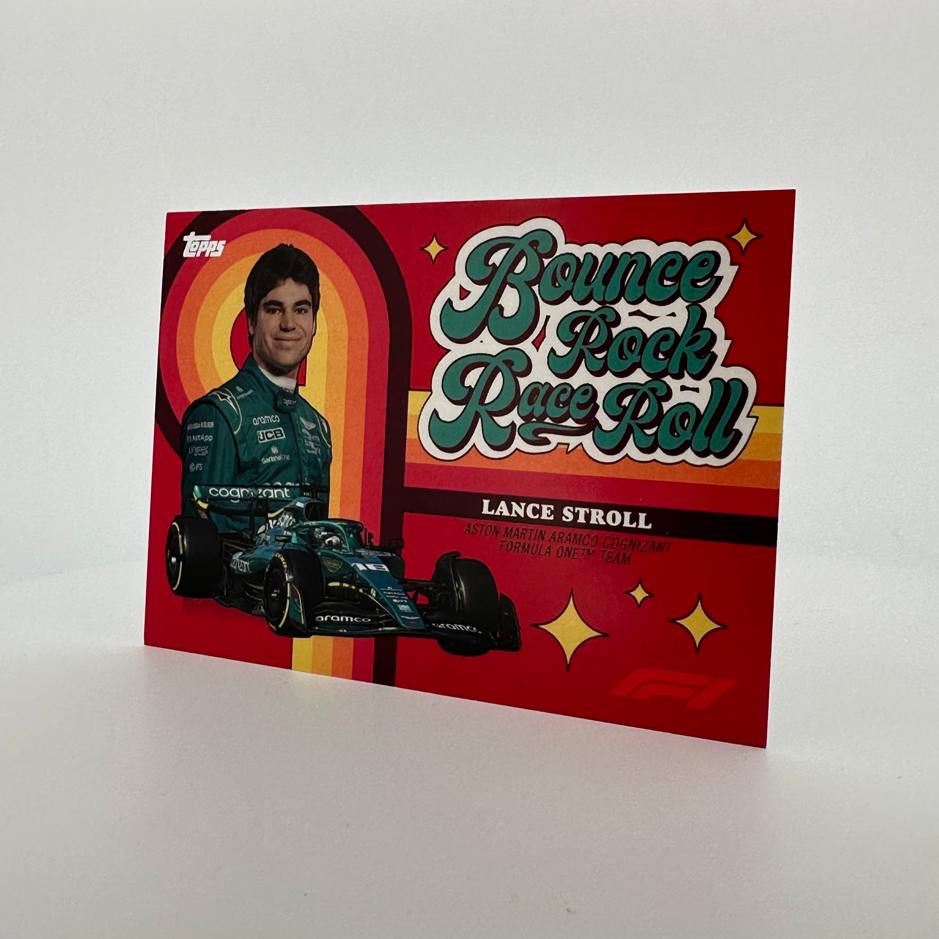 2022 Topps Formula 1 Lance Stroll Racing Card - 4/5 Red Parallel - Collectible Trading Card for F1 Fans | Perfect for Sports Memorabilia Collections & Racing Enthusiasts