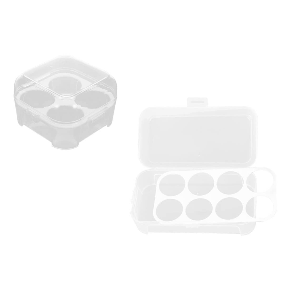Beautifu 2-Pack Plastic Makeup Sponge Holder Storage Box - Travel-Friendly Cosmetic Organizer for Foundation Sponges, Beauty Blenders & Makeup Tools | Perfect for Home, Travel & Salon Use