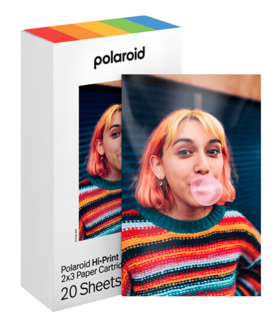 Polaroid Hi Print 2 x 3 Photo Paper Cartridge - 20 Sheets (2 Pack) for Instant Camera Printing - Perfect for Travel, Parties & DIY Photo Albums