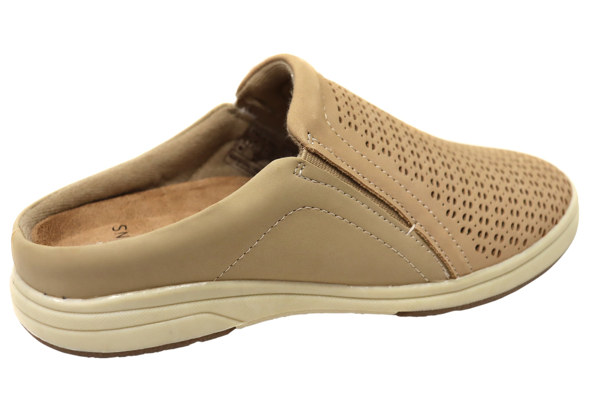 Planet Shoes Emilia Women's Leather Open Back Comfortable Mule Slides - Perfect for Casual Wear, Office & Summer Outfits