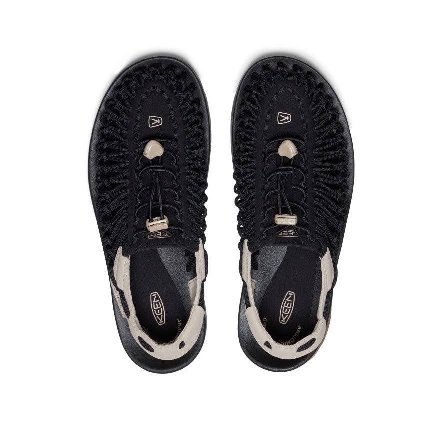 UNEEK Men's Sneakers - Black/Plaza Taupe Color | Lightweight Breathable Walking Shoes for Men | Perfect for Gym, Running & Casual Wear