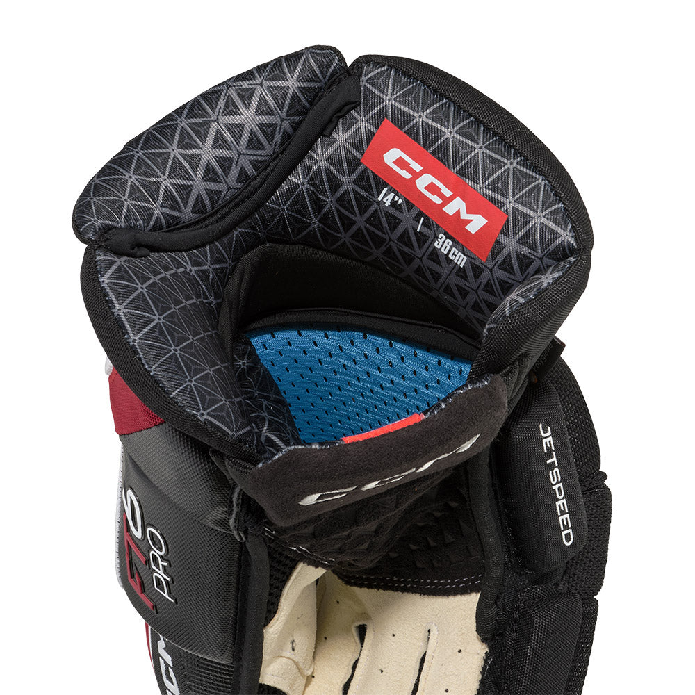 CCM Jetspeed FT6 Pro Senior Ice Hockey Gloves - High-Performance Protective Gear for Hockey Players - Perfect for Games, Training & Competitive Play