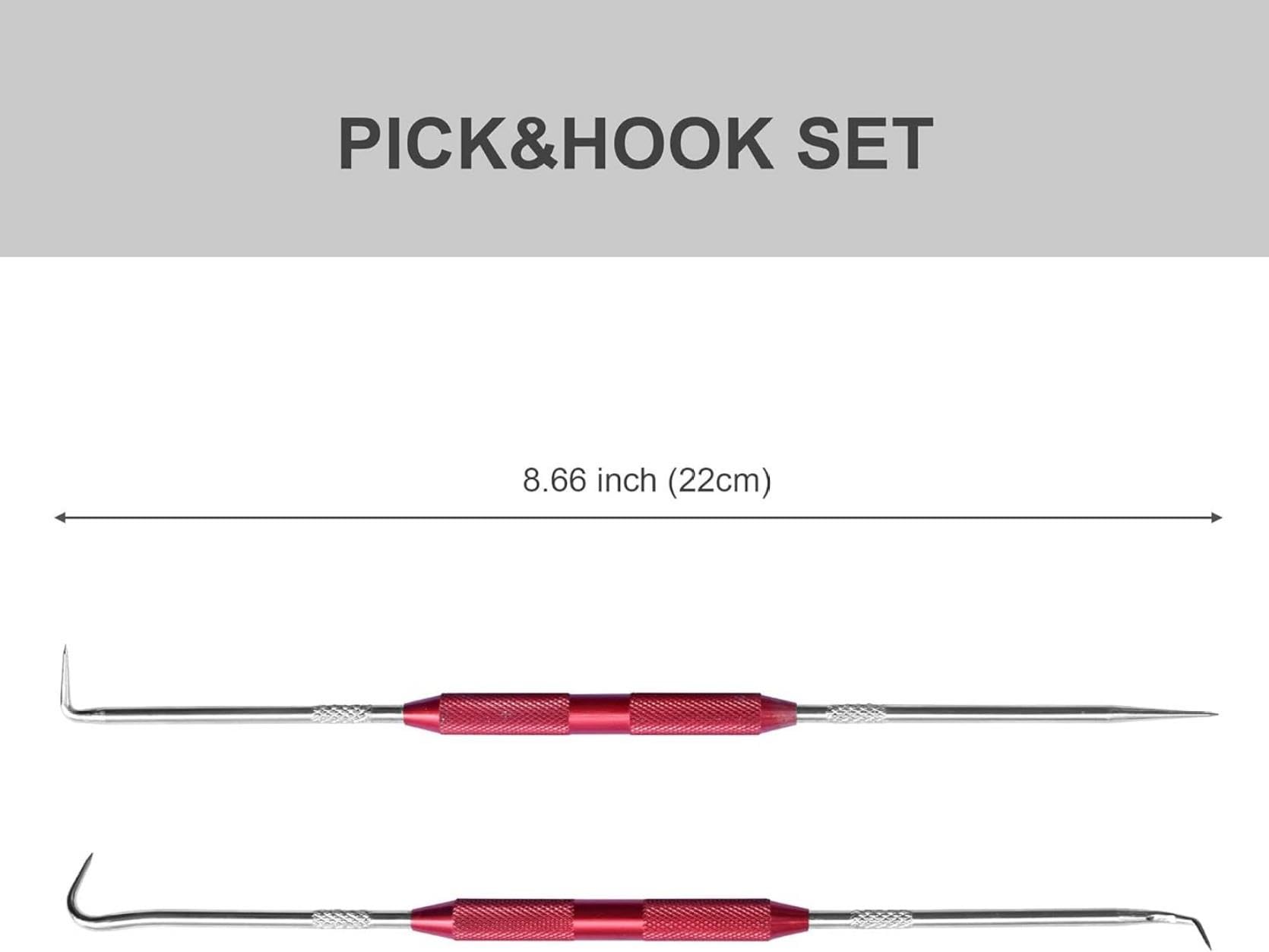 Precision KW5 Pick Repair Tool - 2 in 1 Auto Maintenance Kit with O-Ring Seal Gasket & Hook for Car Repair - Perfect for Automotive Mechanics & DIY Enthusiasts (1 Piece) - Ideal for Engine Maintenance, Gasket Removal & Small Part Retrieval