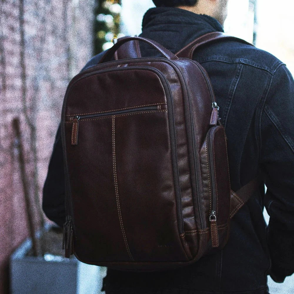 Jack Georges Mid Size Tech Backpack - Waterproof Laptop Backpack for Men & Women - Perfect for Work, Travel & School - Fits 15.6