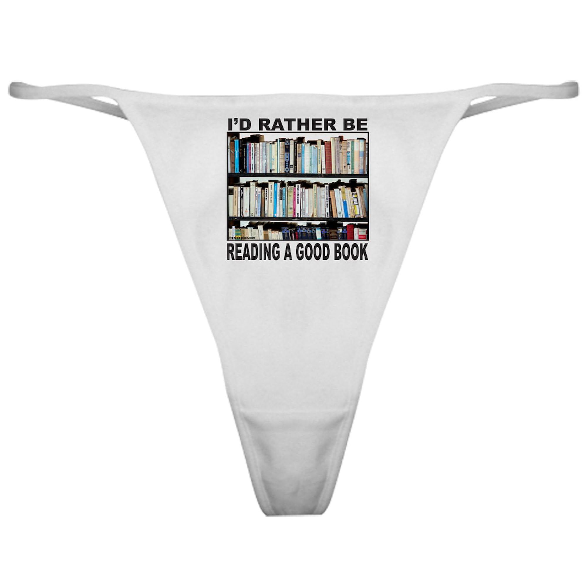 Book Lover Classic Thong Underwear for Women - Comfortable Cotton Panties - Perfect for Reading, Gifts & Book Club Meetings