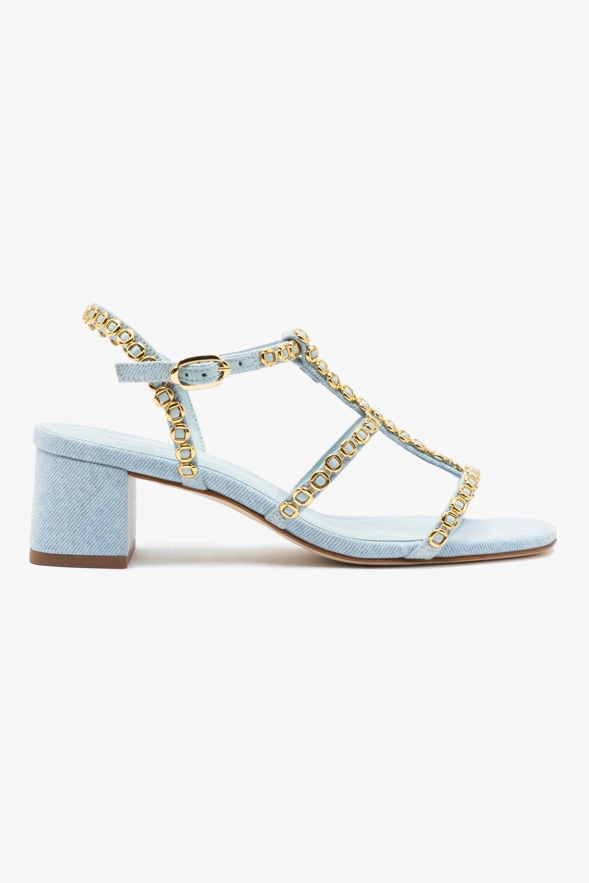 Milanina Block Sandal Women's Shoes - Comfortable Denim Platform Sandals for Summer | Casual Outfit, Beach Vacation & Everyday Wear