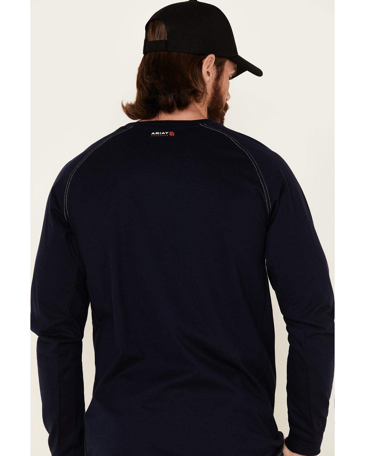 ARIAT Men's Big and Tall FR Work Crew T-Shirt - Flame Resistant Cotton Shirt for Construction & Industrial Workers | Durable Workwear for Hot Environments