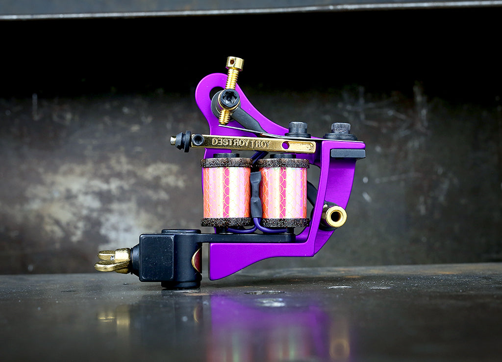 Limited Edition Mike Pike x Destroy Troy Teacup Liner - Purple & Pink Gradient Design - Perfect for Tea Ceremonies, Gift Giving & Kawaii Aesthetic Collections