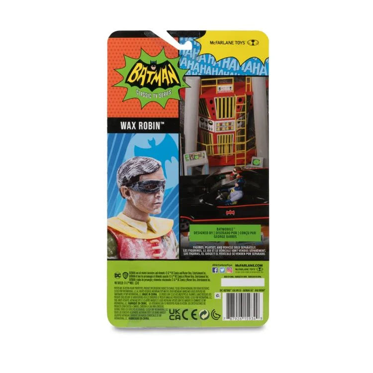 DC Retro Batman 66 TV Series Action Figure - Classic Wax Robin Collectible Toy for Superhero Fans | Perfect for Display, Gifts & Nostalgic Collections