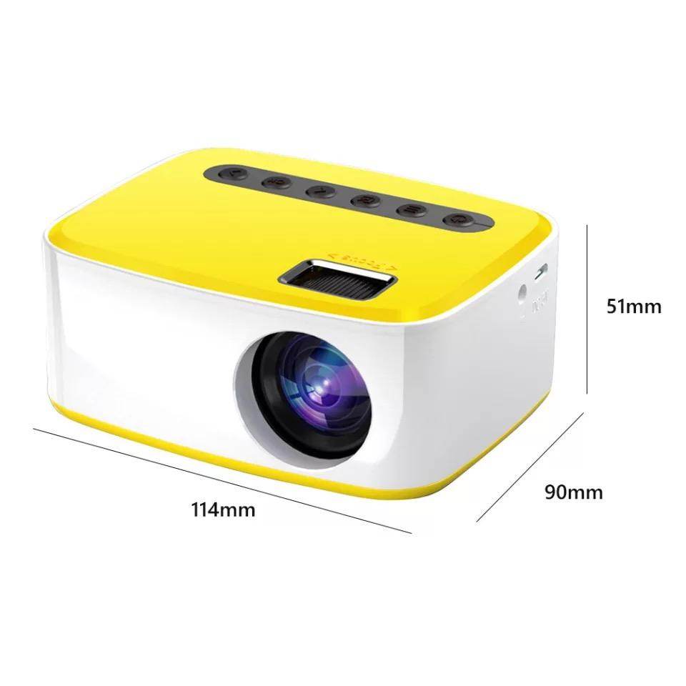 HD Mini LED Projector - 1080P Full HD Portable Movie Projector for Home Theater, Outdoor Camping & Gaming | Compatible with Smartphone, Laptop, TV Stick