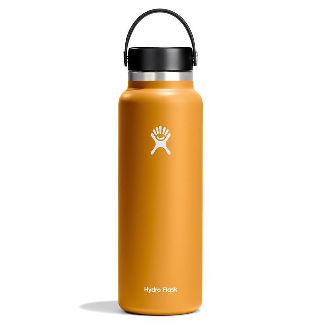 40 oz Wide Mouth Water Bottle with Straw & Handle - Leakproof Stainless Steel Insulated Water Jug for Gym, Hiking & Outdoor Activities - BPA Free Vacuum Flask for Hot & Cold Beverages