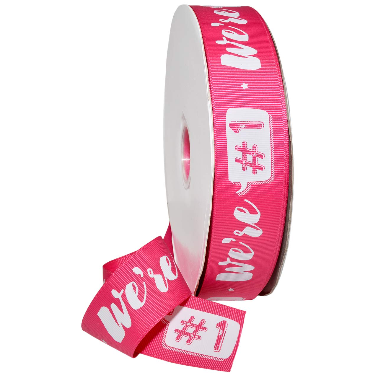 Morex #1 Grosgrain Ribbon - 1.5 Inch x 100 Yards Shocking Pink - Perfect for Gift Wrapping, DIY Crafts, Hair Bows & Party Decorations
