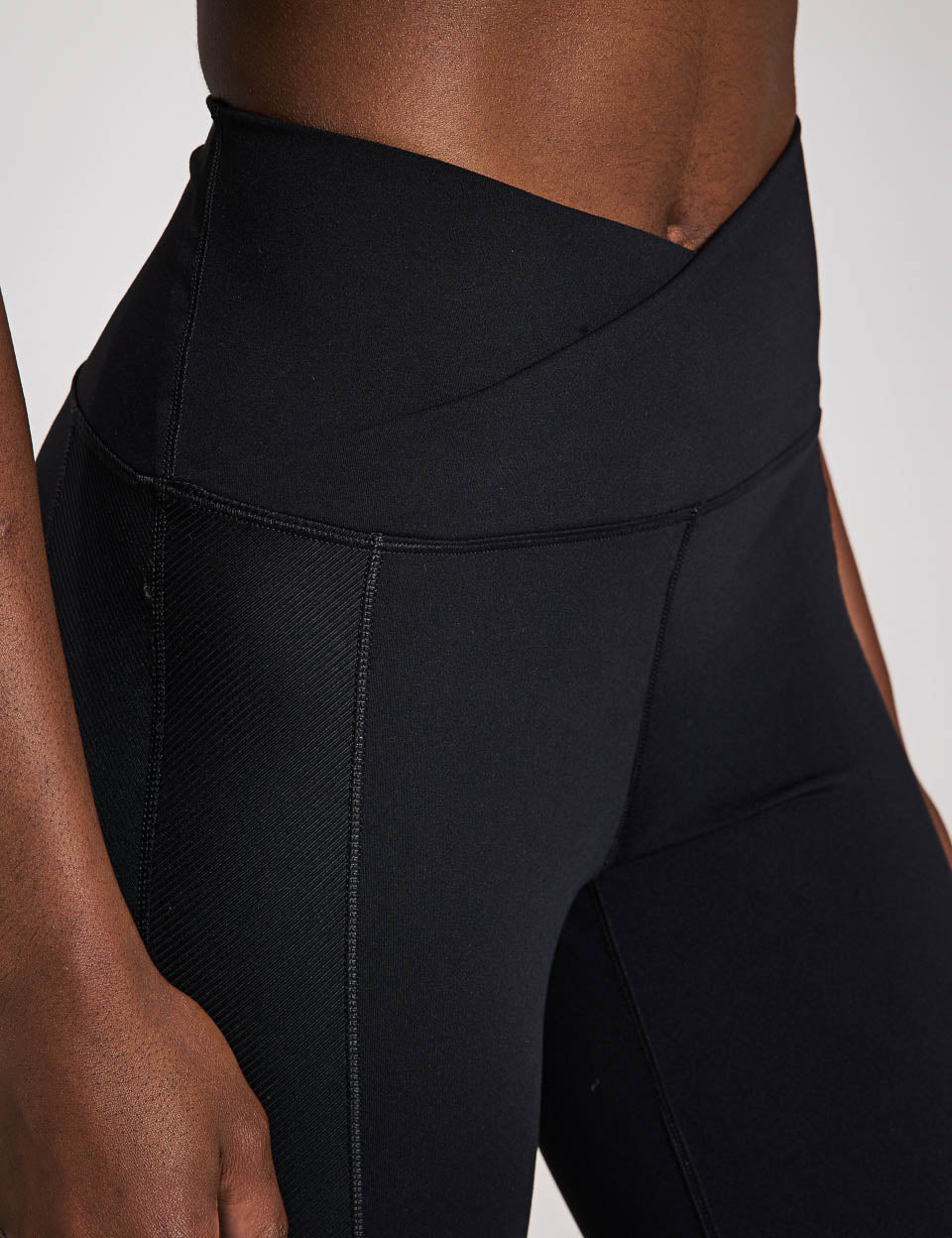 High Waisted 7/8 Leggings for Women - One Wrap Tummy Control Workout Yoga Pants in Black | Perfect for Gym, Running & Everyday Wear