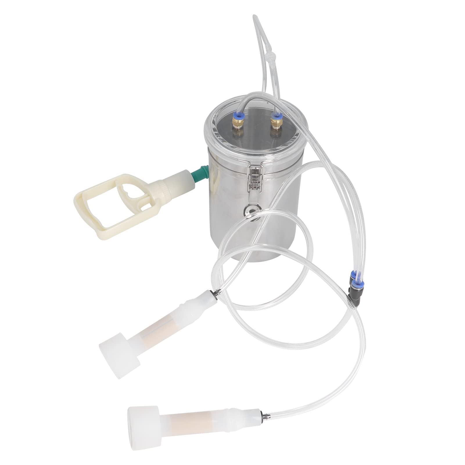 2L Manual Goat Milker Kit - Stainless Steel Portable Milking Machine for Farms & Livestock - Ideal for Dairy Goat Milking, Small Farms & Homestead Use