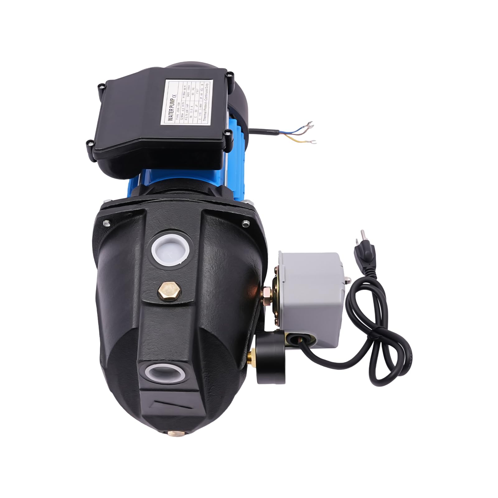 1 HP Shallow Well Pump with Ejector Kit - Cast Iron Jet Water Pump for Home, Farm & Garden Use, 25ft Max Well Depth, 110V Automatic Pressure Switch, Ideal for Lawn Irrigation, Water Transfer & Household Water Supply