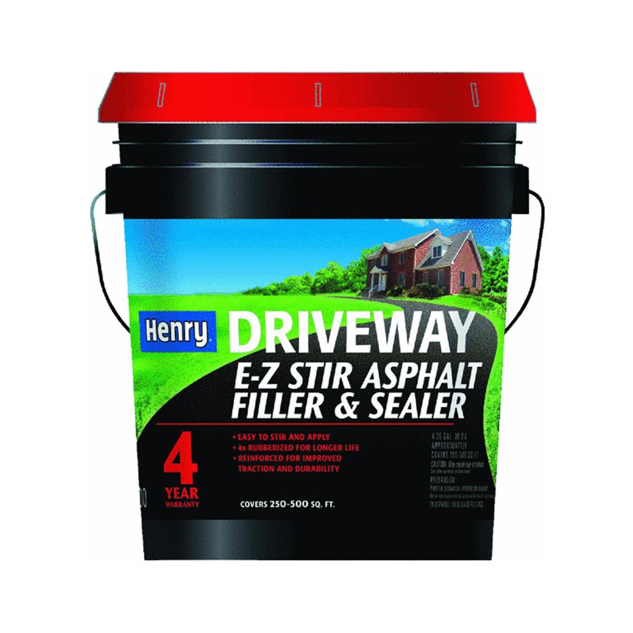 Premium E-Z Stir Driveway Asphalt Filler & Sealer - 4.75 Gallon (2 Pack) - Easy Application Crack Repair for Driveways, Parking Lots & Pavement - Weather-Resistant Asphalt Patch for Long-Lasting Protection