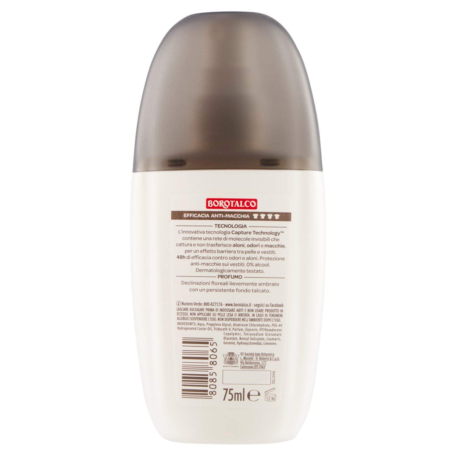 Borotalco Invisible Deodorant 75ml - Fresh & Odor-Free All Day