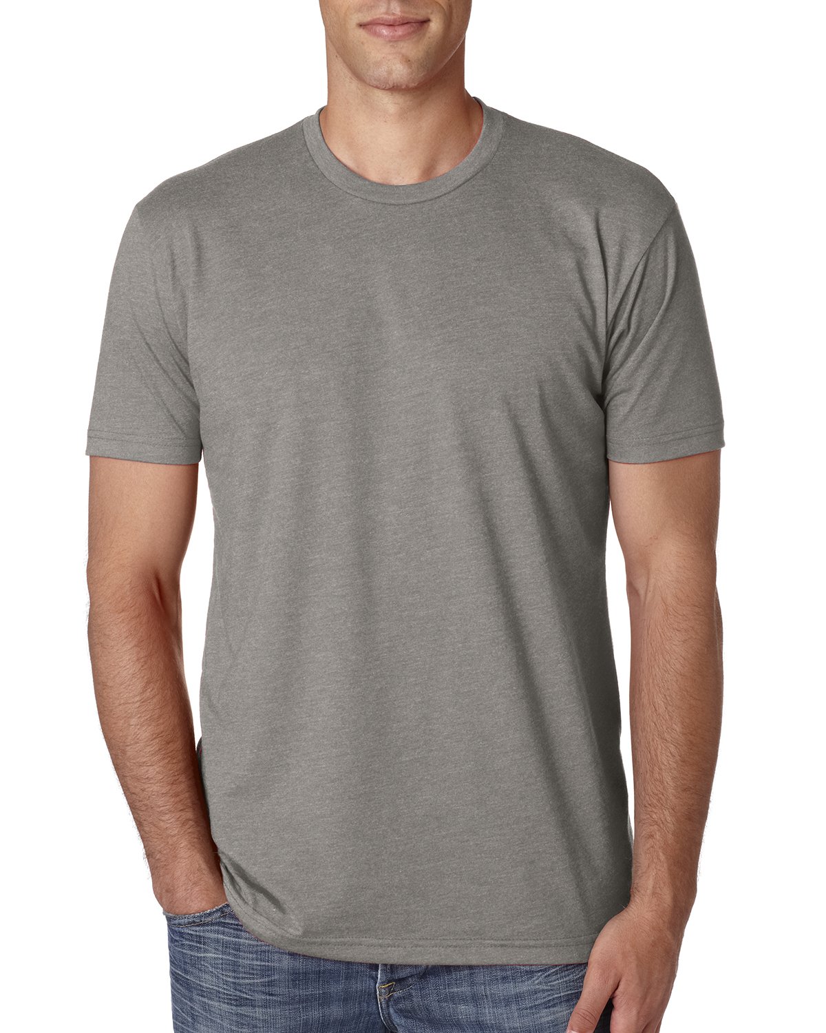Next Level 6210 Men's Premium CVC Crew Neck T-Shirt - Soft Cotton Blend Tee for Casual Wear, Gym & Everyday Comfort