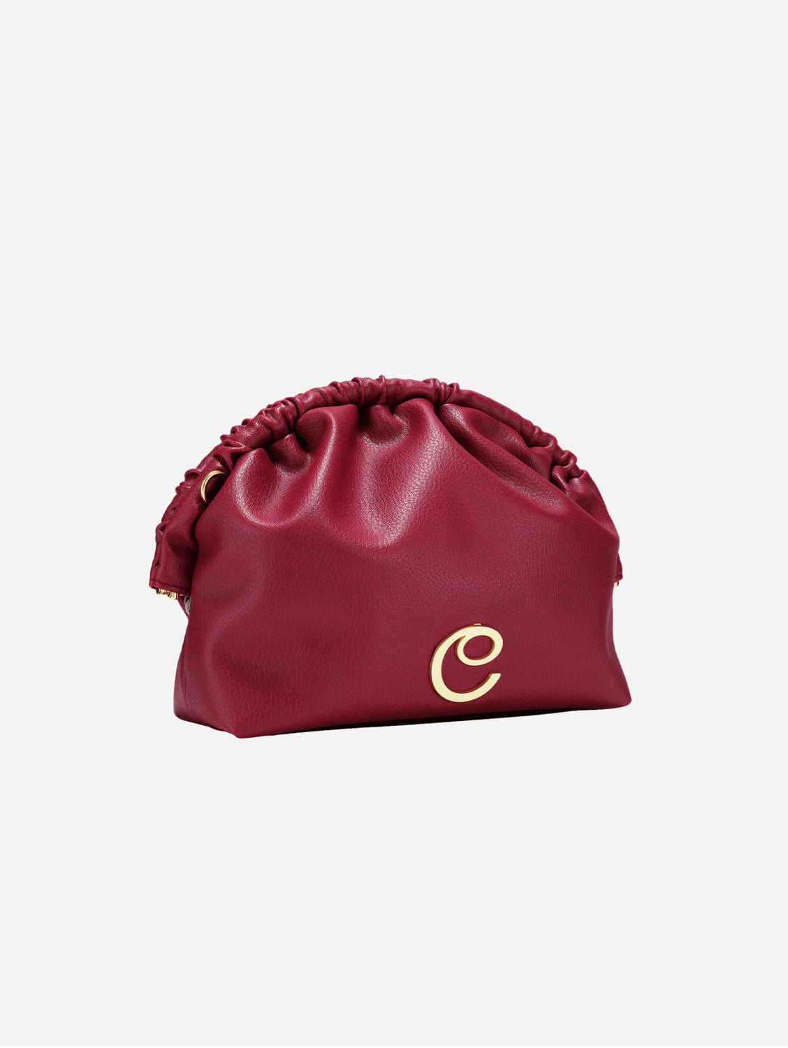 Norma Vegan Grape Leather Large Clutch Purse for Women - Burgundy Crossbody Bag - Eco-Friendly Faux Leather Handbag for Evening Parties, Weddings & Date Nights