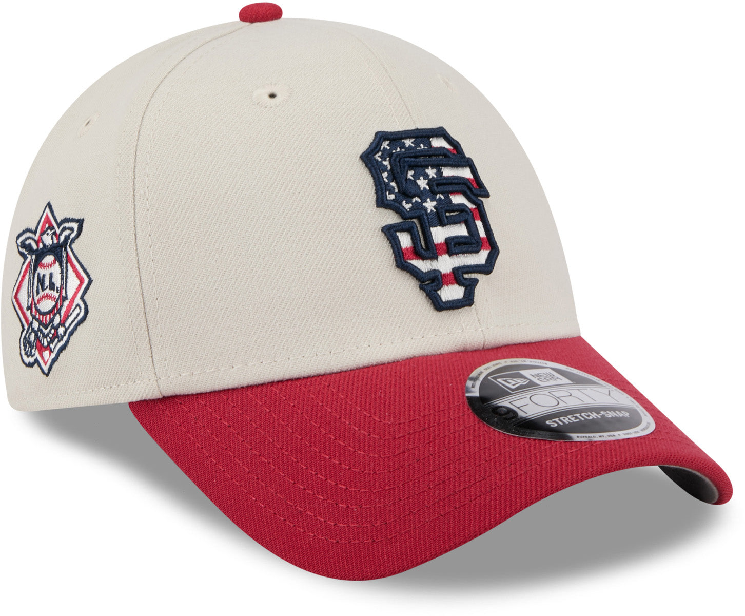 San Francisco Giants New Era 9Forty MLB 2024 July 4th Baseball Cap - Official Team Logo Adjustable Hat for Men & Women - Perfect for Baseball Games, 4th of July Celebrations & Casual Wear