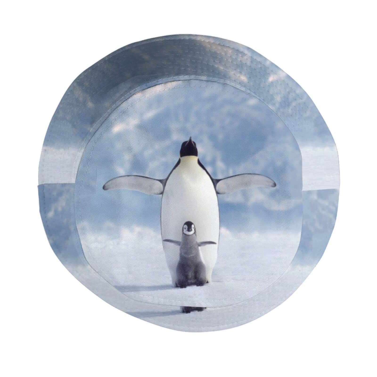 Stylish Penguin Bucket Hat - Cute Animal Print Sun Hat for Boys & Girls - Perfect for Fishing, Picnics, Beach Outings & Summer Travel