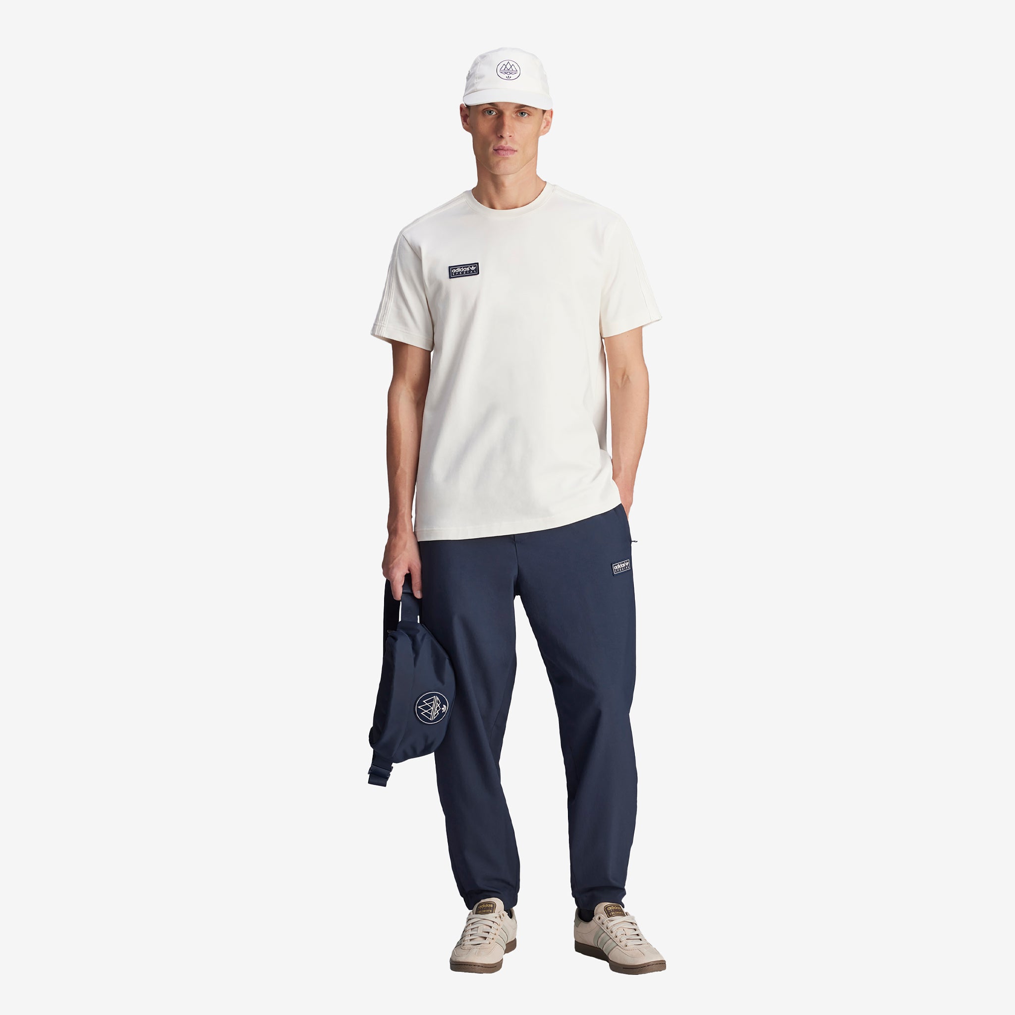 Brockhall SPZL T-Shirt - Men's Casual Cotton Tee in Chalk White | Perfect for Streetwear, Everyday Wear & Gym Outfits