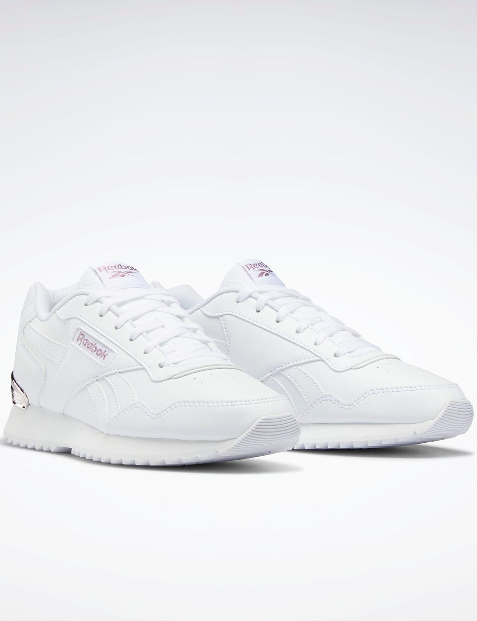 Reebok Glide Ripple Clip Running Shoes for Women - Cloud White & Rose Gold | Lightweight Comfort for Jogging, Gym Workouts & Casual Wear