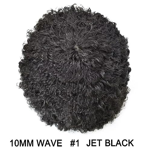 #1 Jet Black-Afro Curl 10mm