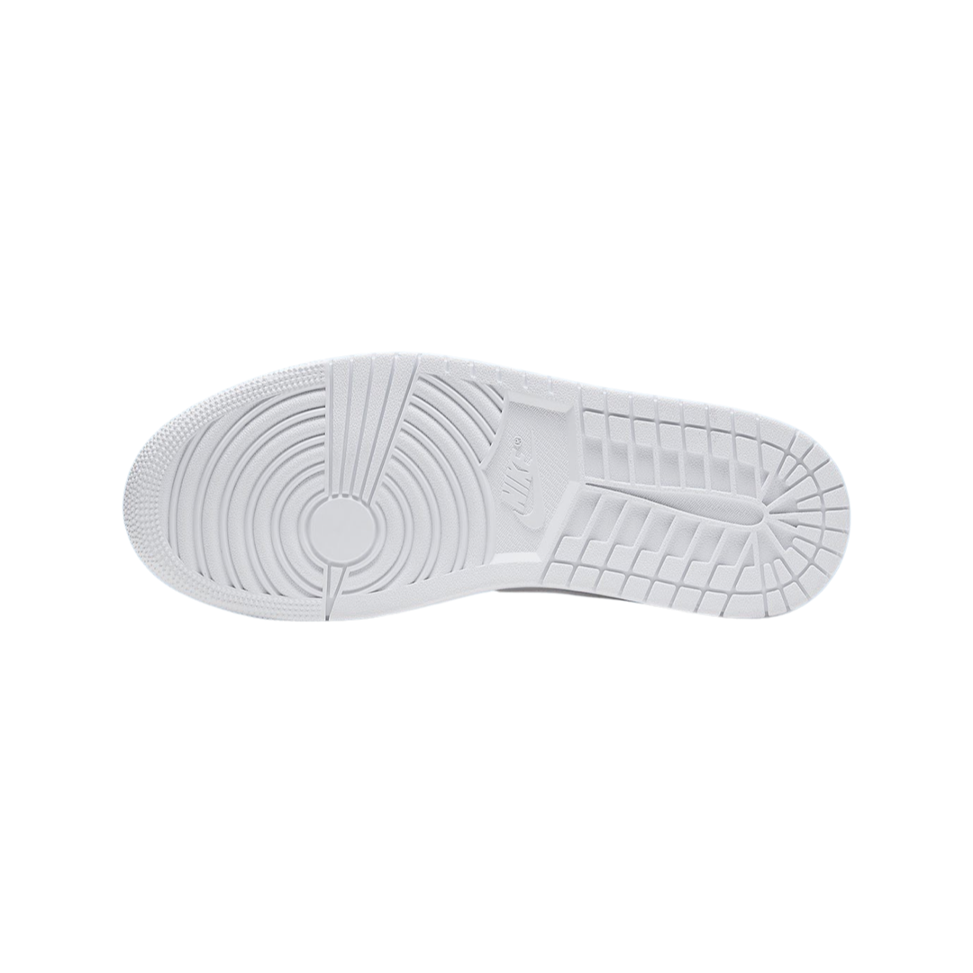 Air Jordan 1 Mid Triple White Sneakers - Men's Basketball Shoes for Casual Wear & Street Style | Perfect for Everyday Fashion & Sports Enthusiasts