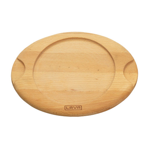Arcata 922331 Wooden Underliner for Round Dishes - 6 1/4 Inch Natural Wood Plate Stand, Perfect for Serving Cheese, Desserts, and Charcuterie Boards at Parties and Dining Tables