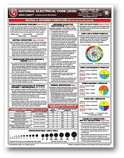 2020 National Electrical Code (NEC) NFPA 70 - Set of 2 Books with BBI Fast TAB Index & Quick Reference Card | Electrical Safety Standards Guide for Electricians & Contractors | Perfect for Job Sites & Exam Prep