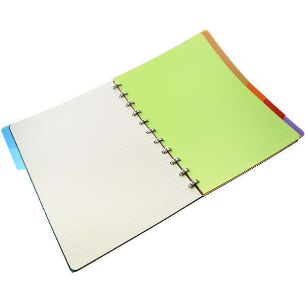 Atoma 224 x 295mm Polypropylene Notebook Index Dividers - 5-Tab Organizer for School, Office & Planner - Durable PP Plastic Tabs for Binders, Journals & Filing Systems
