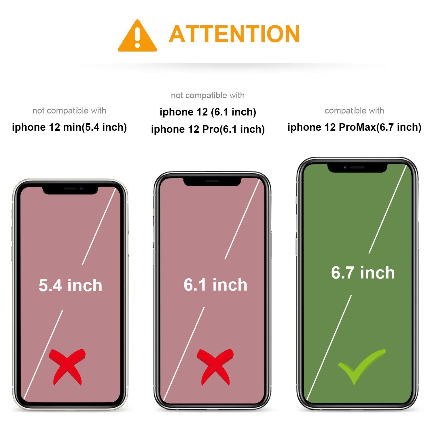 Premium Leather iPhone 12 Pro Max Case with Wallet & Credit Card Holder - Magnetic Clasp & Kickstand - Heavy Duty 6.7