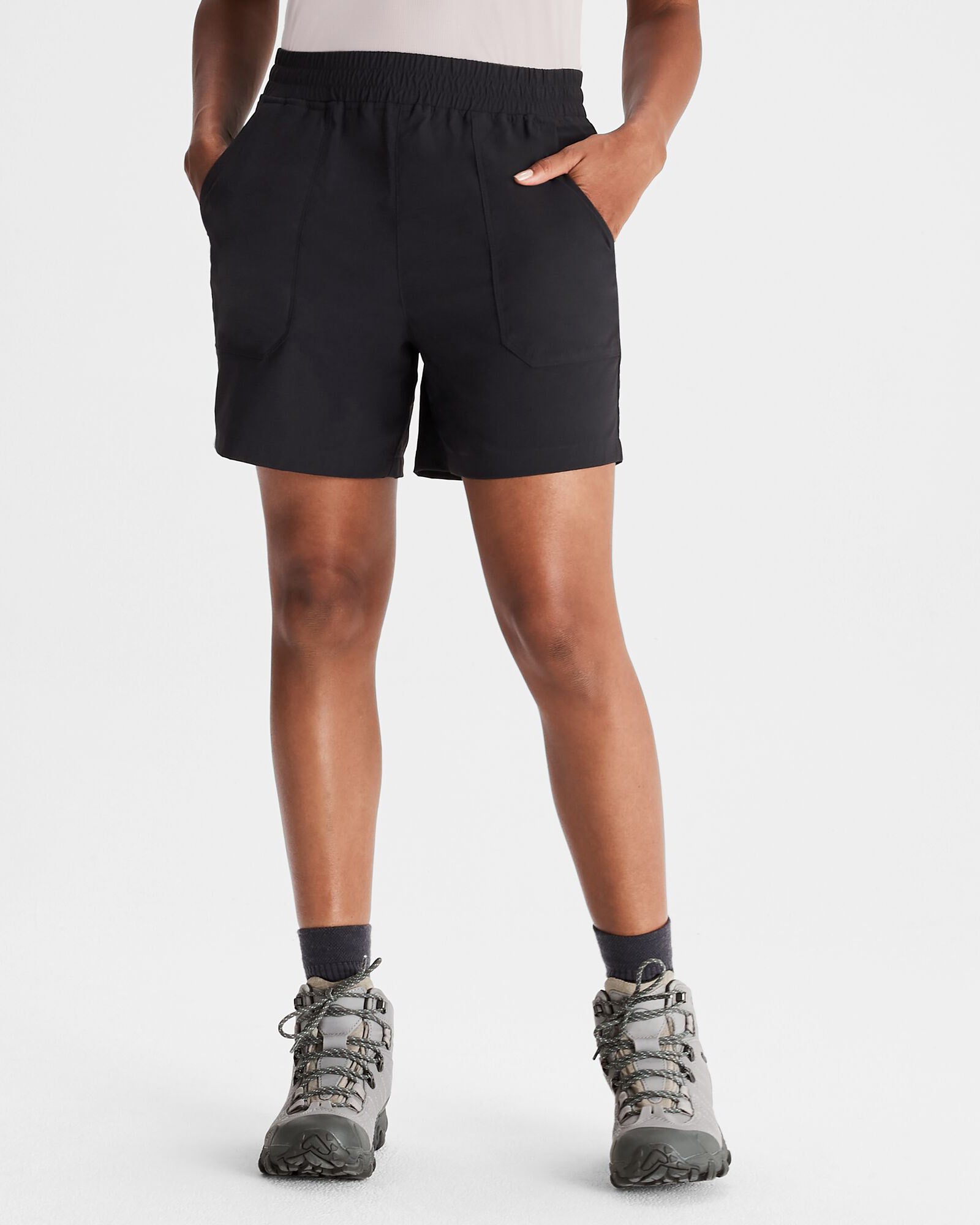 Women's Miro 5 Running Shorts - Black - High Waist Athletic Shorts for Women - Perfect for Jogging, Gym Workouts & Yoga