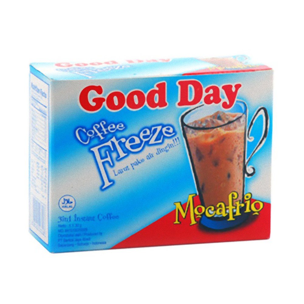Good Day Freeze Mocafrio Instant Coffee - Mocha Flavor 150g (5.29oz) 5-Count Pack (30g Each) | Bulk Pack of 4 | Perfect for Iced Coffee, Desserts & Quick Breakfasts