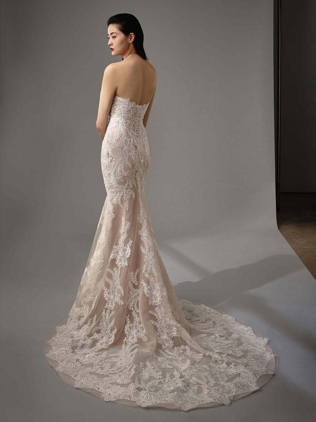 Enzoani Monique Blue Wedding Dress Size 14 - Elegant Bridal Gown for Church Ceremony & Formal Events